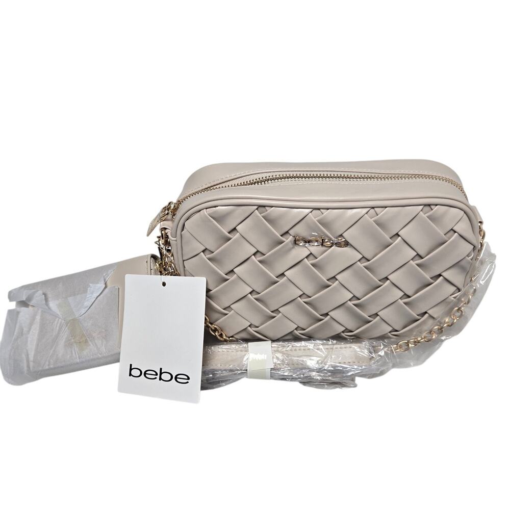 Bebe Women's Luca Small Camera Bag with Wallet Cream